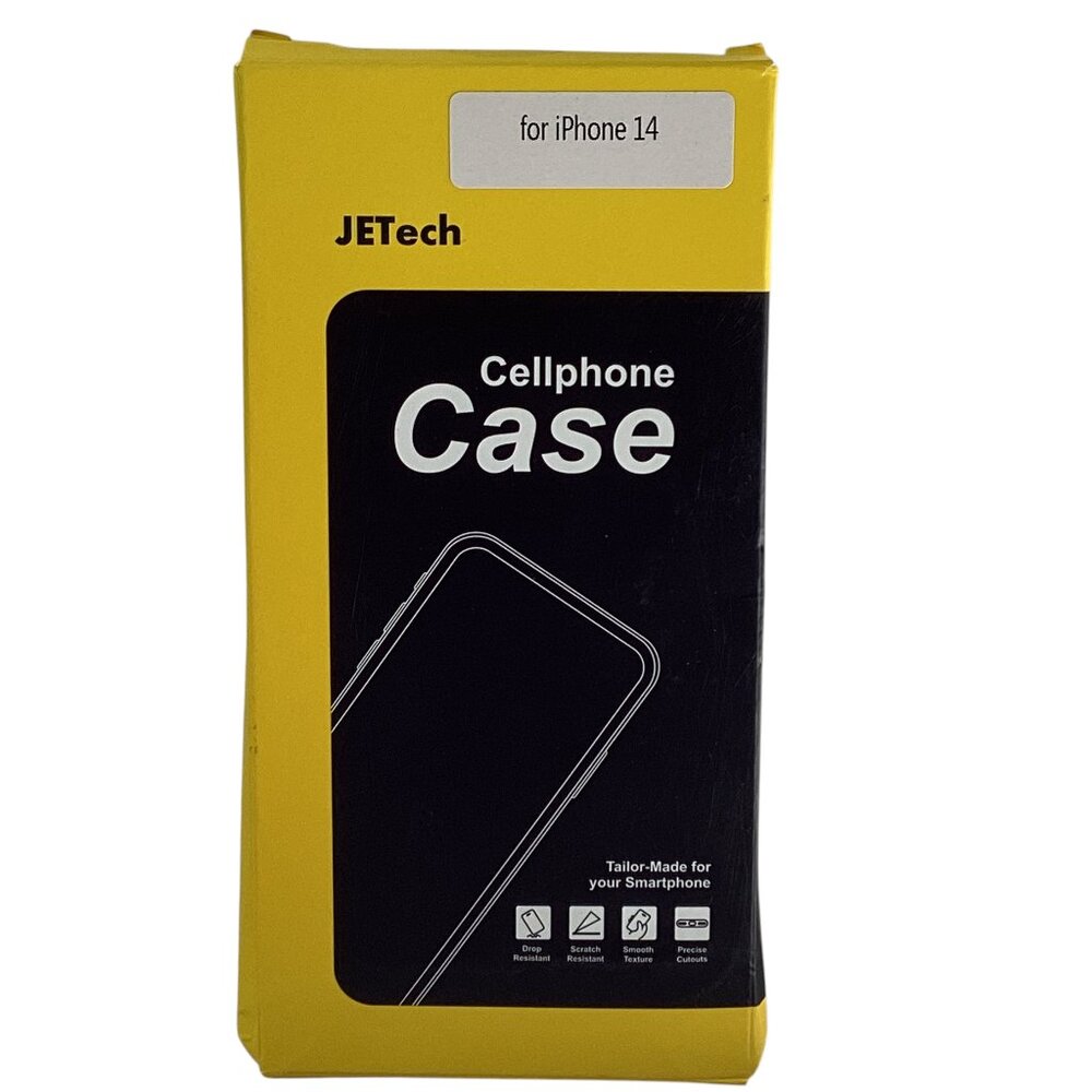 JETech Cellphone Case, iPhone 14 (6.1-inch), Blue with Clear Back
